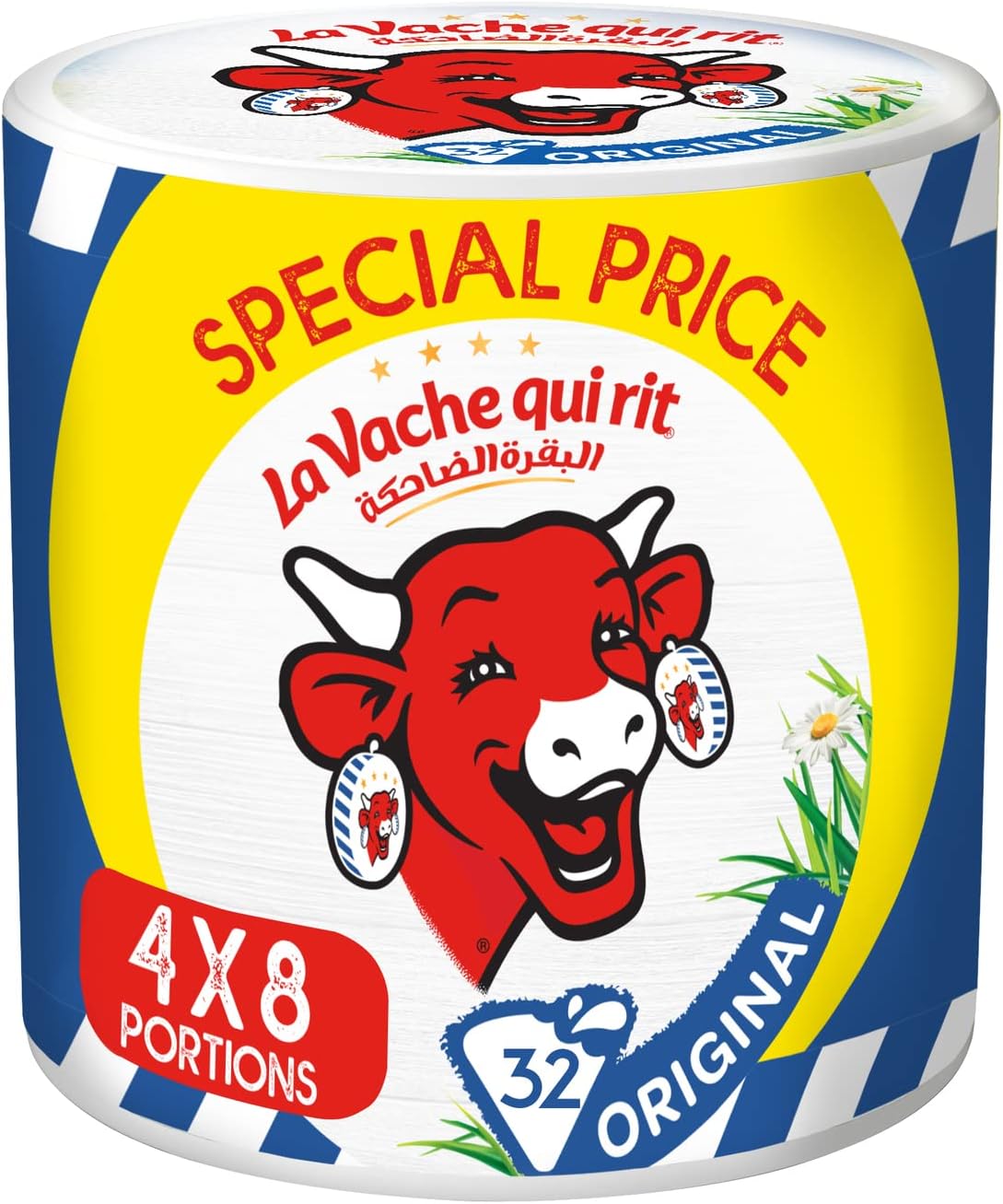 La Vache qui rit Original Spreadable Cheese Triangles 4 x 8 Portions 480g