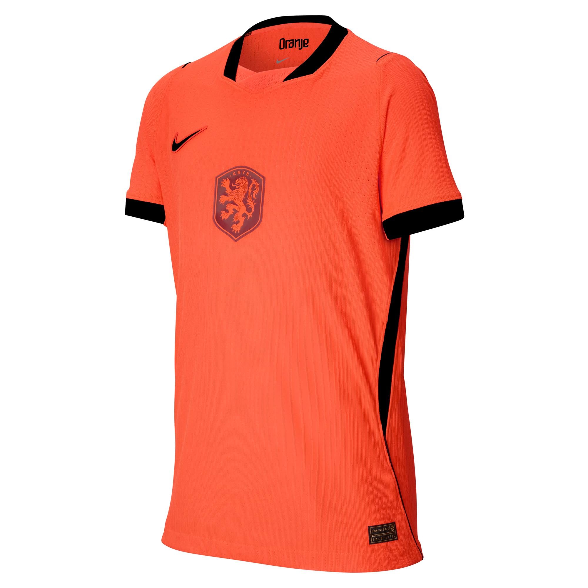 Nike Aero-Fit Authentic IB5056-809 Maglia da Calcio per Bambini più Grandi, per Partite in casa nei Paesi Bassi 2026, Hyper Crimson/Black, IB5056-809, S
