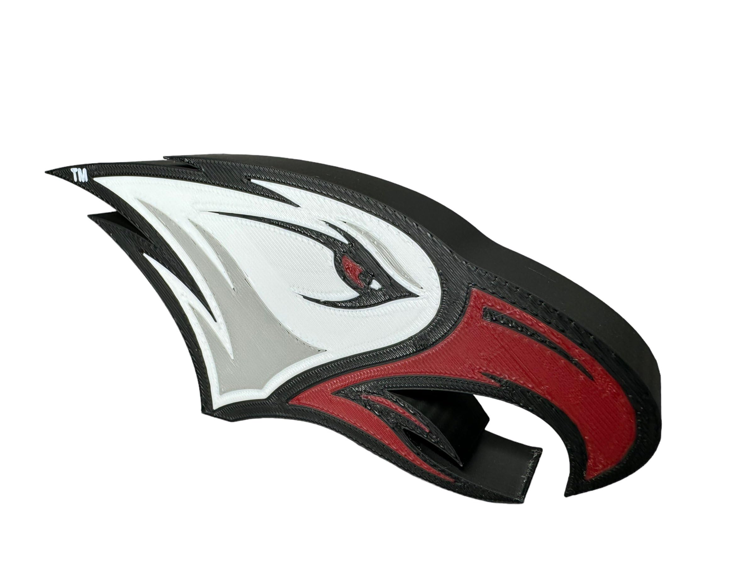 Officially Licensed NC Central Printed Decorative Figure - Great for Home Office, Desk, Shelf - Made from Quality Material - RED, Black, White, Grey College Sports Decor