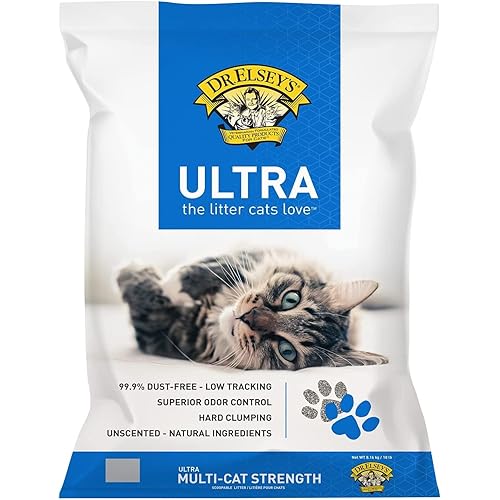 Dr. Elsey's Ultra Unscented Clumping Clay Cat Litter 18 lb Bag