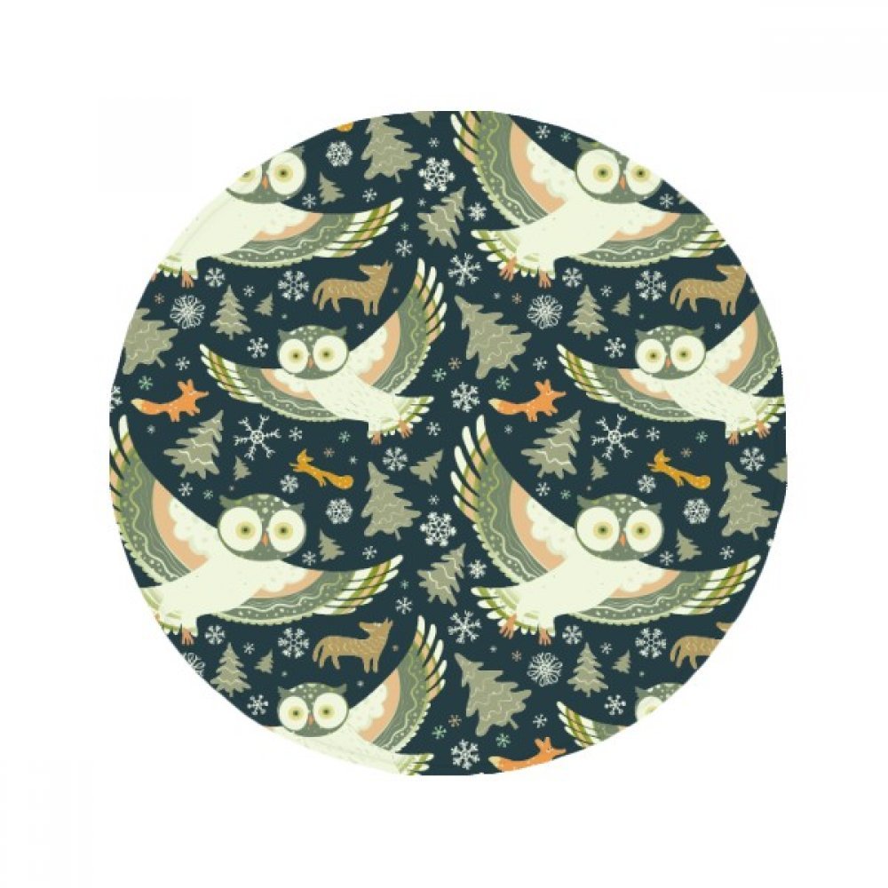 Tapis anti-dérapant animaux hiboux foncés pour éviter les glissades