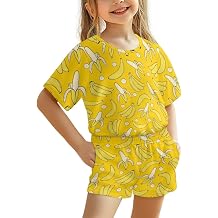 HUIACONG Girls Short Sleeve T-Shirts Tops and Shorts Set Size 3-16 Kids Summer 2 Piece Short Outfits Breathable