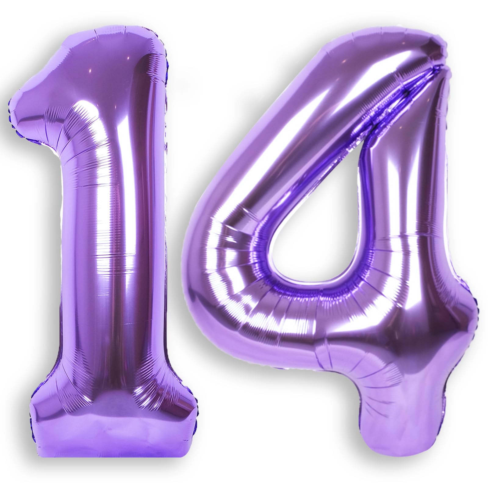 RainbowQ Party Purple Number 14 Balloon 40Inch Big 0-40 Foil Large Balloons