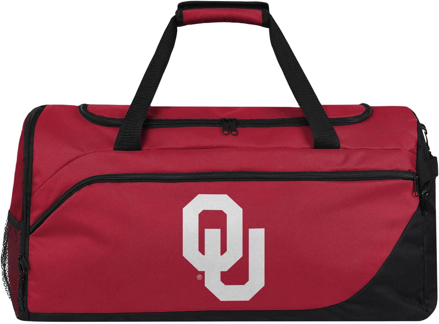 FOCO Oklahoma Sooners NCAA Solid Big Logo Duffle Bag
