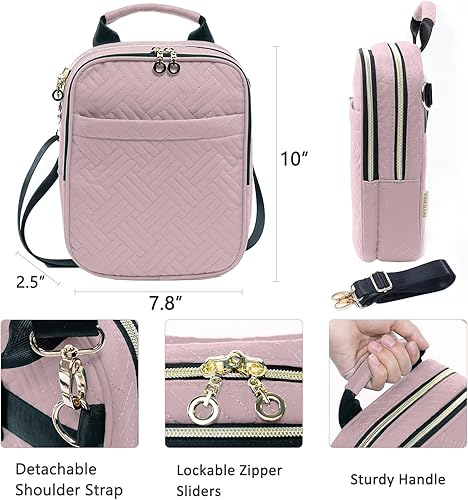 Vista 5 de Estuche suave para pistola para mujer, bolsa de pistola CCW, bolsa cruzada para pistola, bolsa de transporte oculta, bolsa táctica pequeña, funda