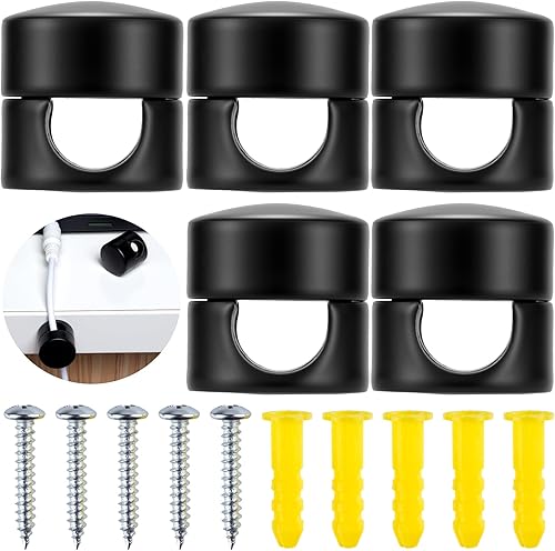 Miniatura 9 de 3 juegos de soportes de cargador para cables, soportes de anclaje de cable ajustables de color cobre antiguo, clips de cable de metal adhesivo,