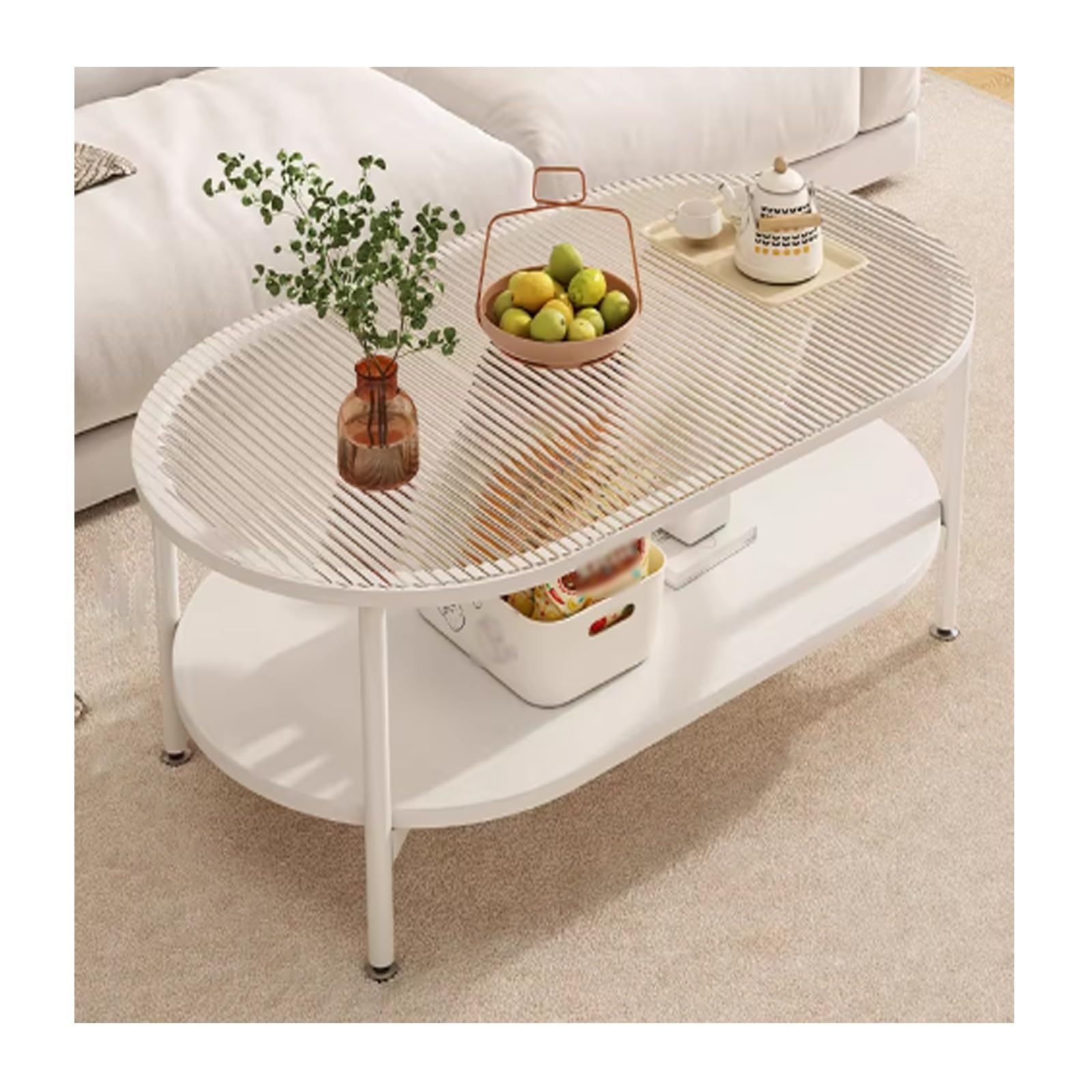 Table basse ovale pour petit espace : gagnez de la place dans votre salon