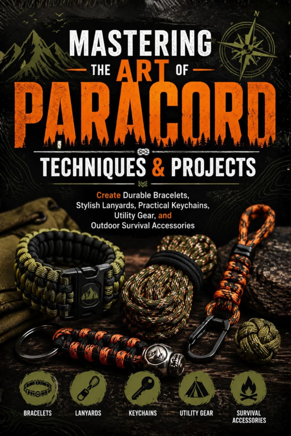 Mastering The Art of Paracord Techniques and Projects: Create Durable Bracelets, Stylish Lanyards, Practical Keychains, Utility Gear, and Outdoor Survival Accessories