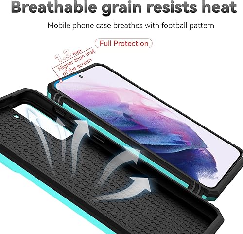 Miniatura 9 de Funda para Samsung Galaxy S21 Plus con cubierta para lente de cámara, protector de pantalla HD, resistente a caídas de grado militar, soporte de