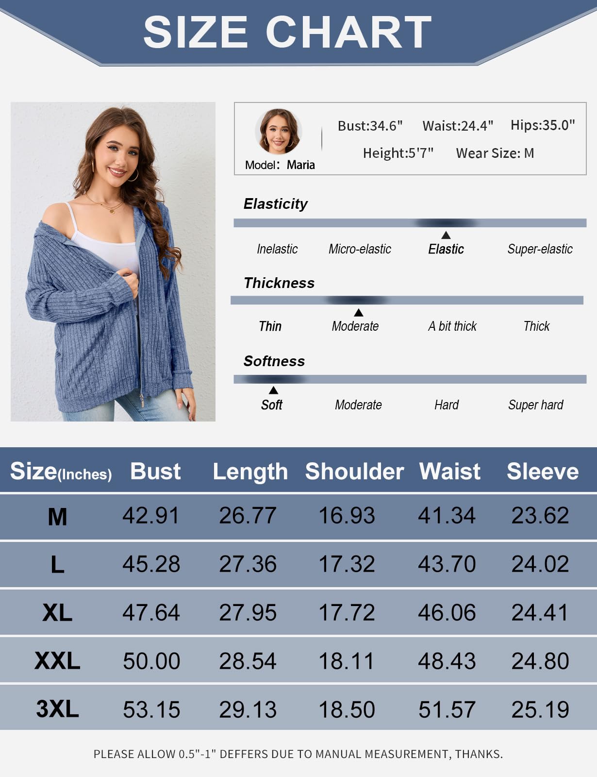 Flikity Sweat à capuche zippé pour femme - Veste à capuche basique - Pour l'été et l'automne