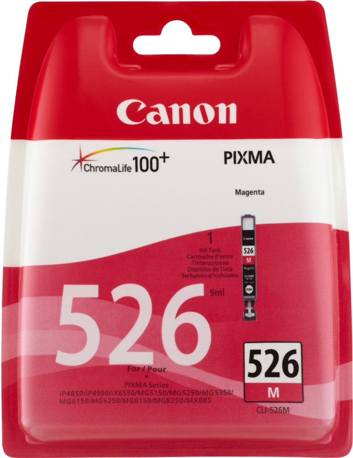 Canon CLI-526 Cartouche M Magenta (Pack Plastique sécurisé)