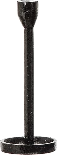 Creative Co-Op Cónica de hierro fundido, portavelas negro