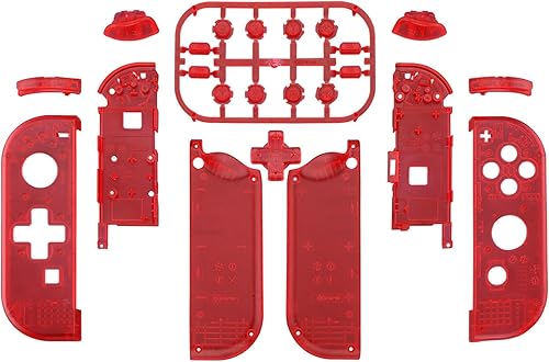 Miniatura 2 de eXtremeRate Placa trasera para consola Nintendo Switch, carcasa NS Joycon (versión D-Pad) con botones de juego completo, carcasa de repuesto para
