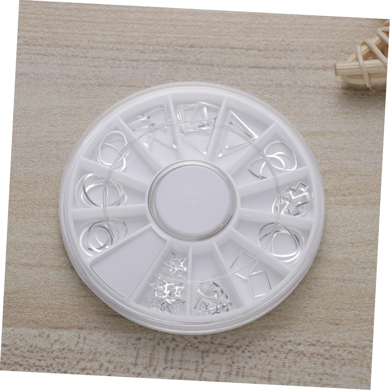 Housoutil 3 Pcs 12 12 Grids Nail Art Metal Rivet Studs DIY Nail Art Decorations for Girls Women Decorations Set