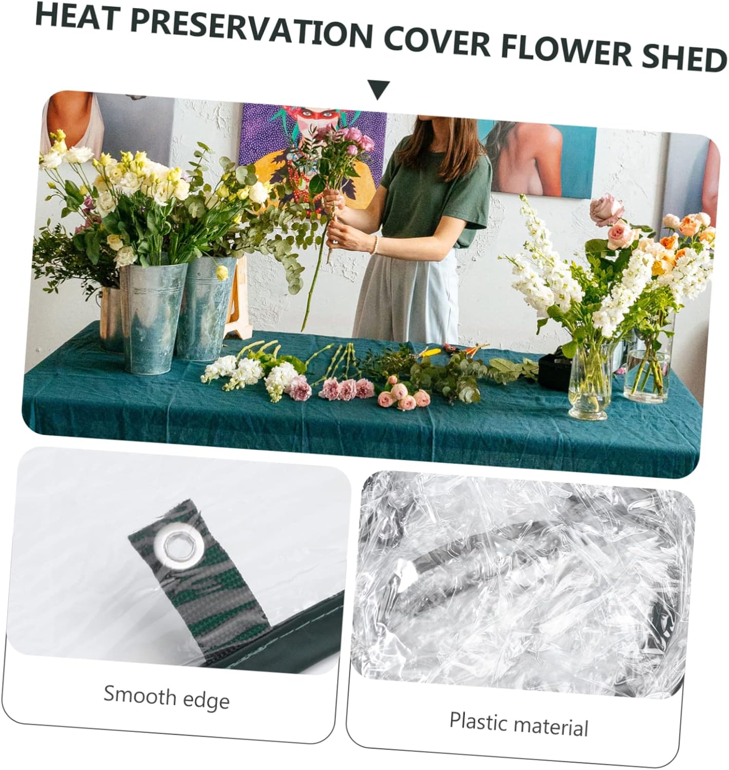 1Pc Foldable Mini Greenhouse Durable Rain Canopy for Outdoor Plants Heat Preservation Cold Frame for Backyard Gardening and Cultivating Flowers