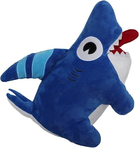 Miniatura 3 de Goulegu 25 calcomanías de tiburón para perros de peluche gratis, tiburón, cachorro, animales de peluche, regalo de cumpleaños, niños, niñas (felpa