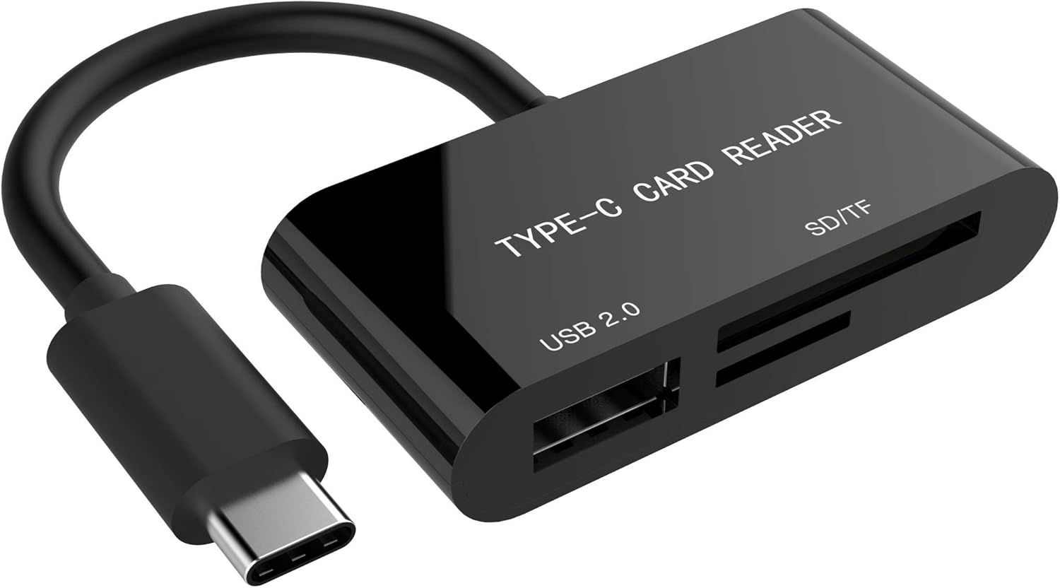 Gembird Compact USB Type-C SDXC Combo Card Reader, Black