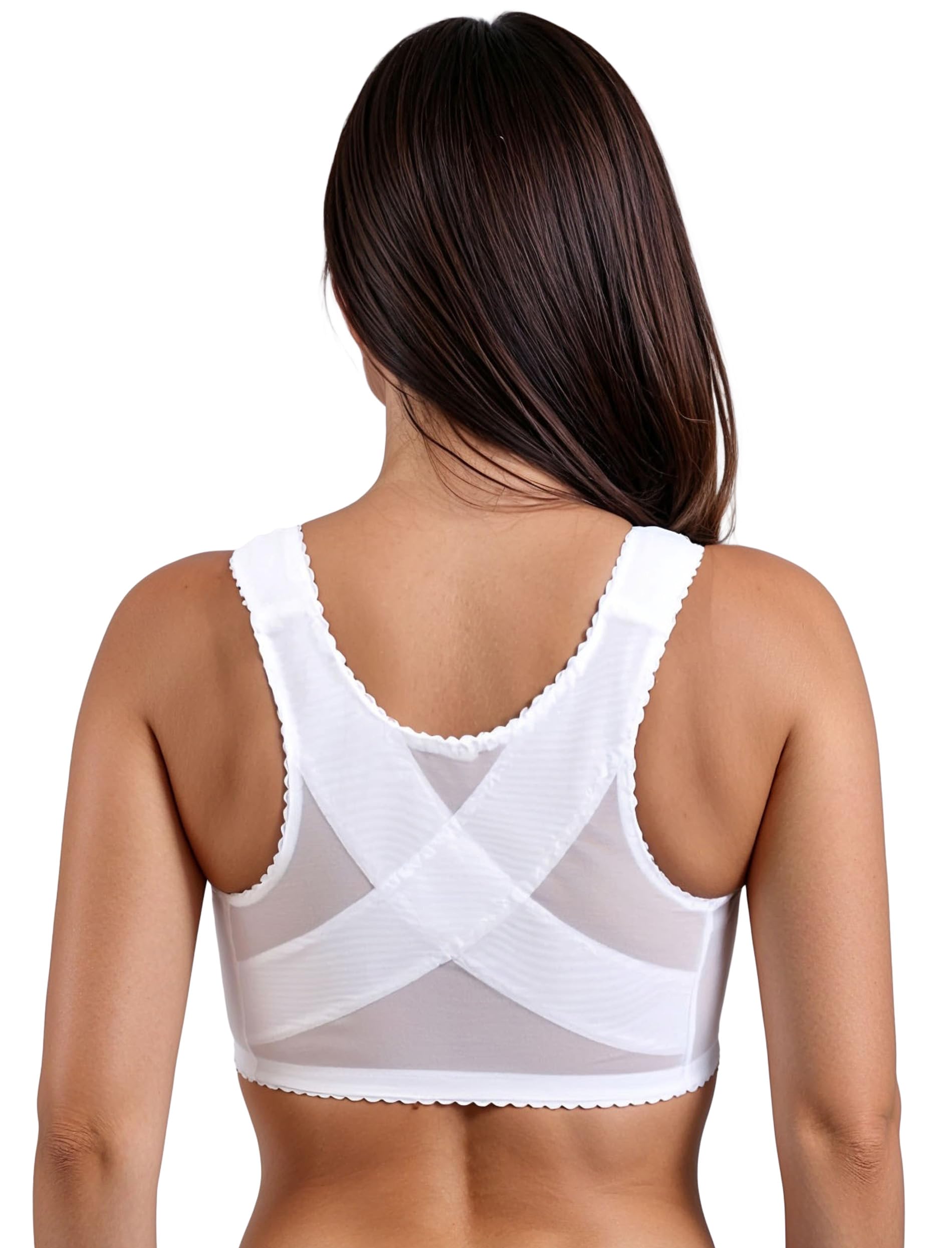 Vivisence Donna Reggiseno Morbido Senza Ferretti Chiusura Frontale Sostegno