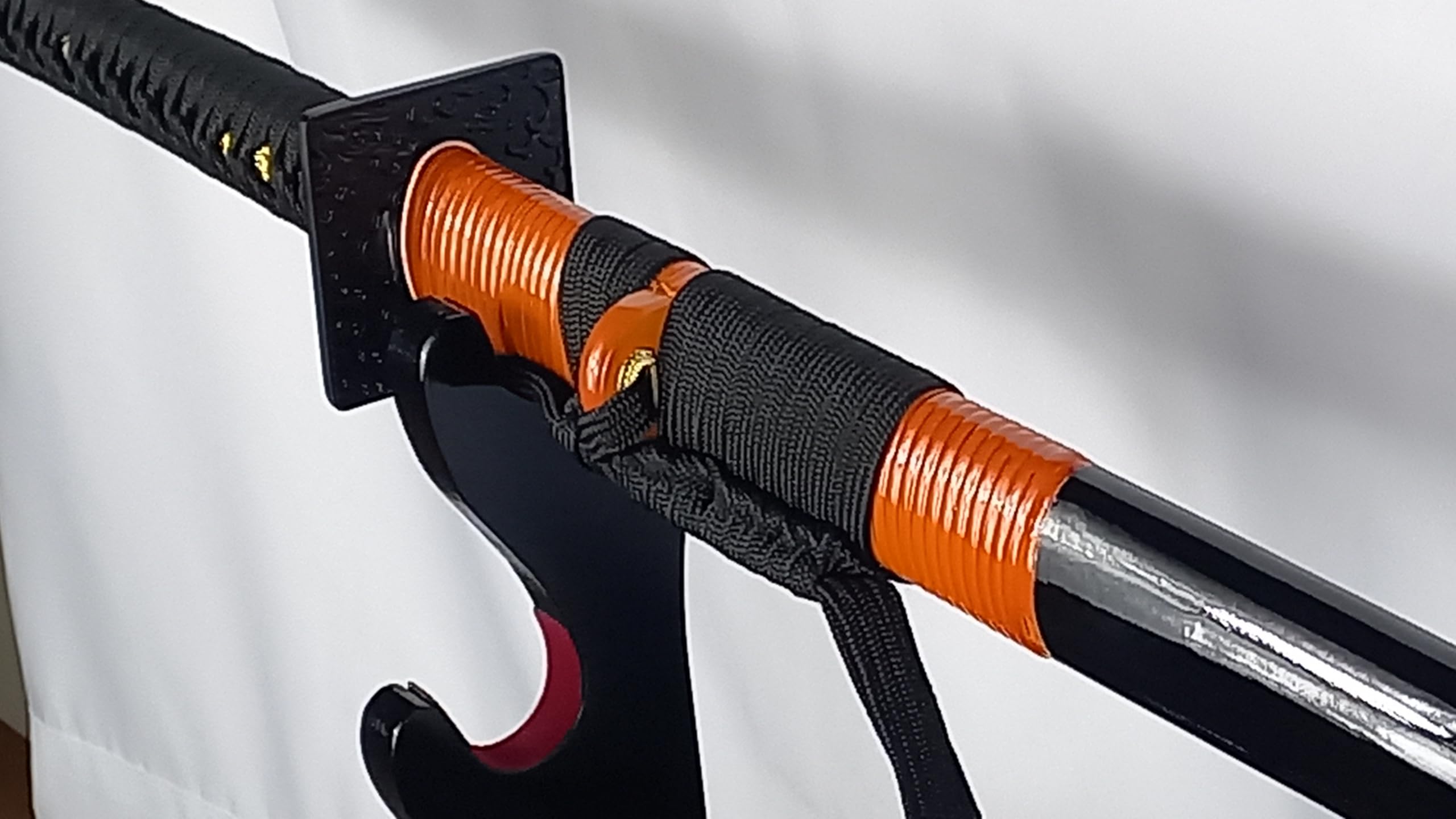 Samurai Ninja Schwerter Katana Schwert - scharf, echt & handgeschmiedet - gefaltetes Katana Schwert ohne Ständer - echtes Japanisches Samurai Sword aus Kohlenstoffstahl - Japan Deko Katanas