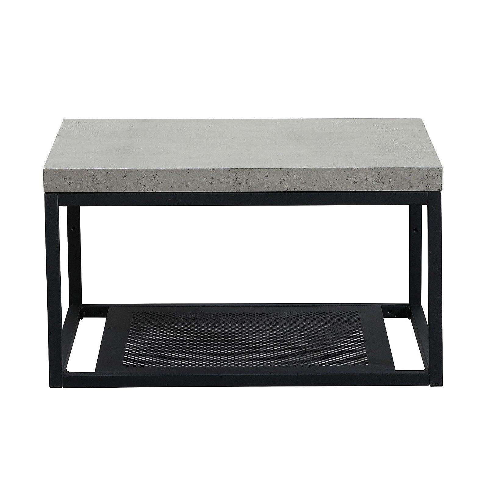 Mueble de baño de madera y metal Will – encimera colgante de 60 cm + estructura de metal negro mate + lavabo + espejo