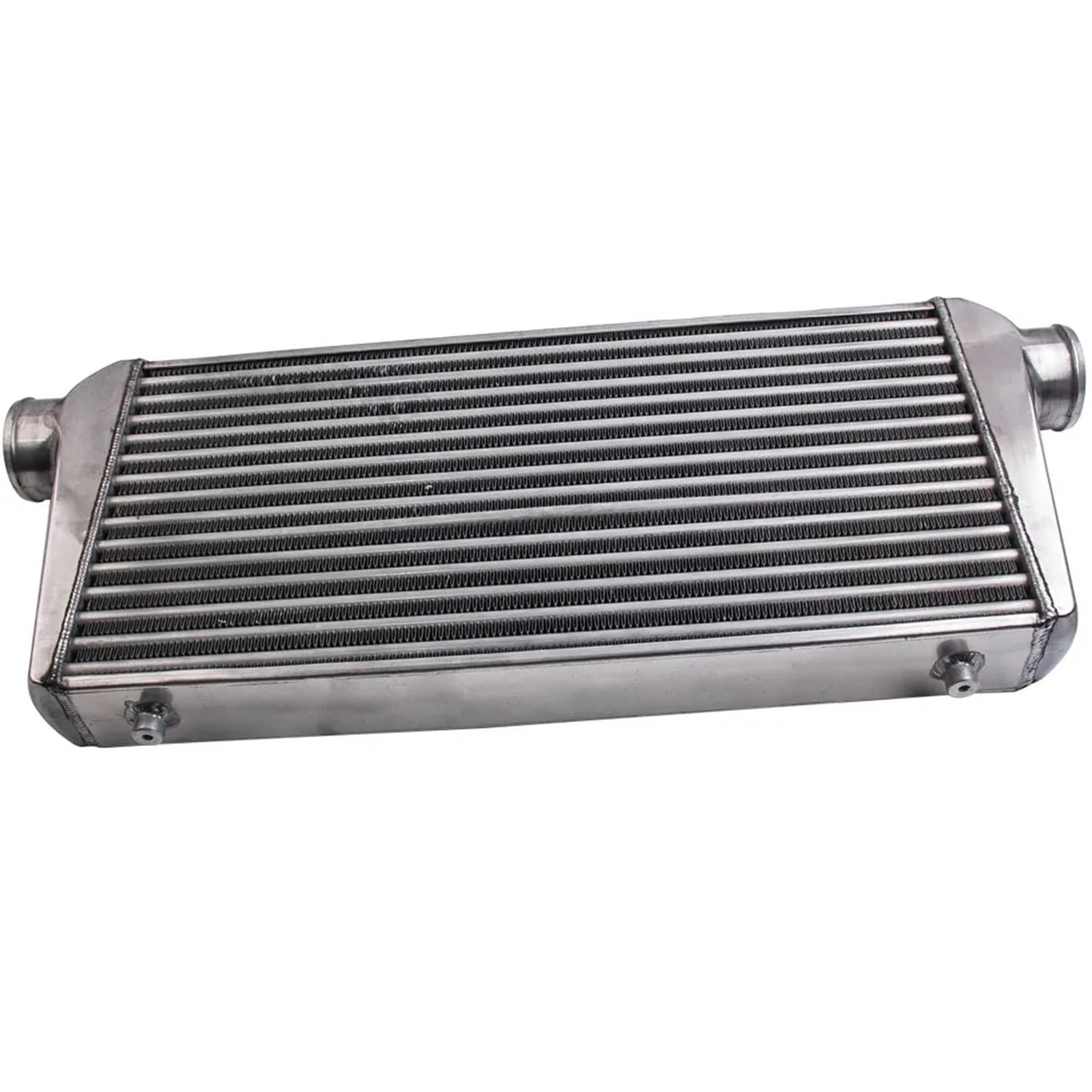 Hgddbae Silver Cooled Intercooler Turbo Intercooler Front Intercooler Tube And Fin 600X300x76 3Inch In/Outlet Black For Universal(Silver)