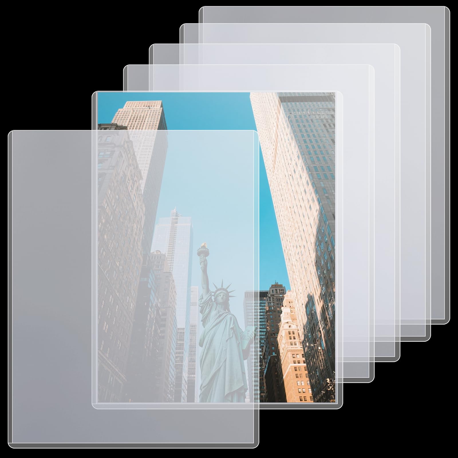 12 Stück aktuelle Comicbuch-Toploader, Hartplastik-Fotohalter, Schutzhülle, transparente Foto-Oberlader, Toploader-Halter für Autogrammbilder, Fotos, Drucke, Kunst, 21,6 x 27,9 cm