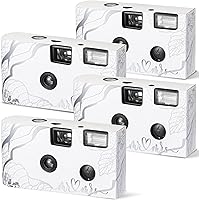 Vista 1 de 4 cámaras desechables de un solo uso, cámara de película para fotografía con película de color flash para bodas, aniversarios, viajes, campamentos
