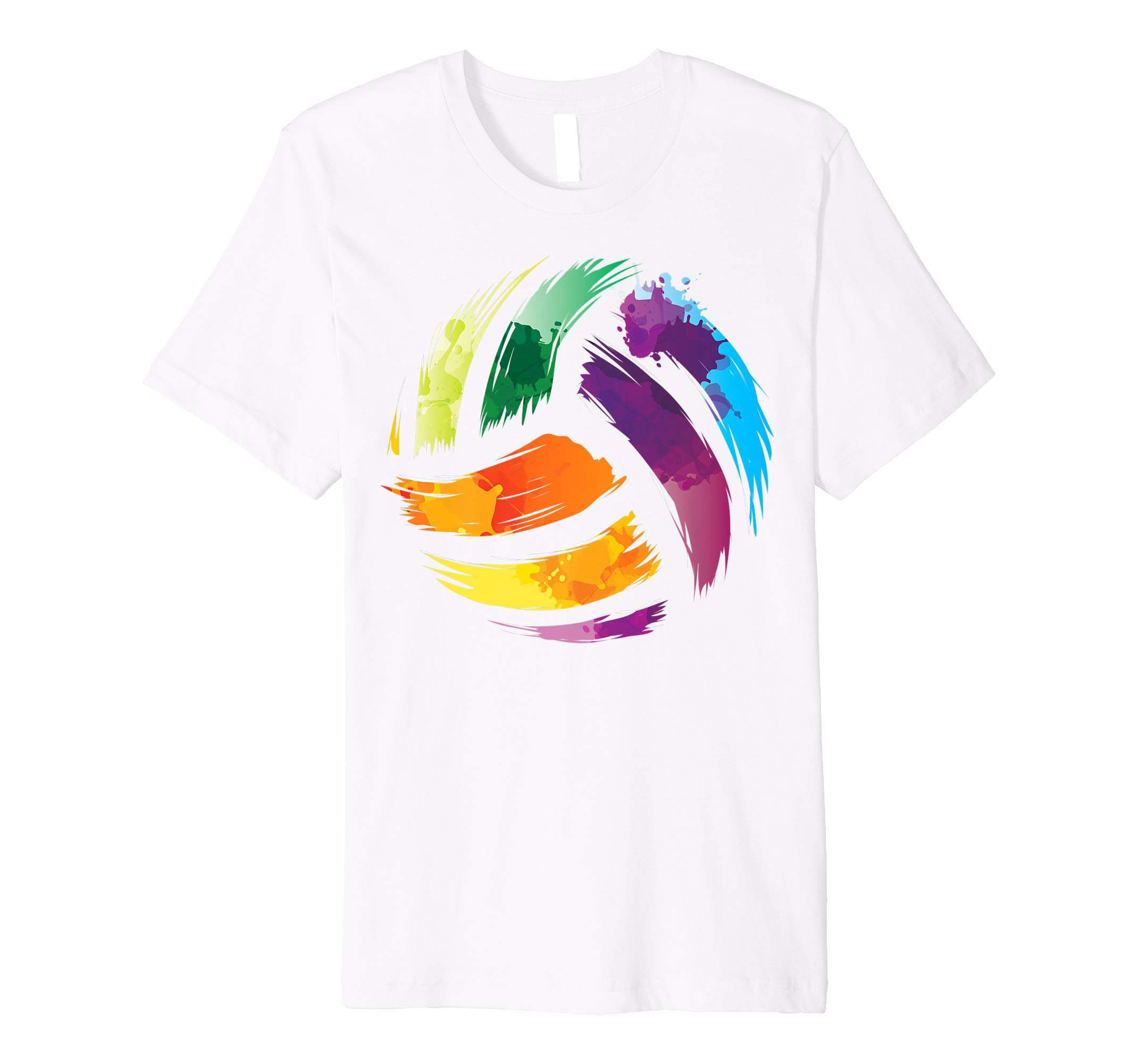 Colorful Volleyball Shirt | Cute Colorsplash Ball Tee Gift