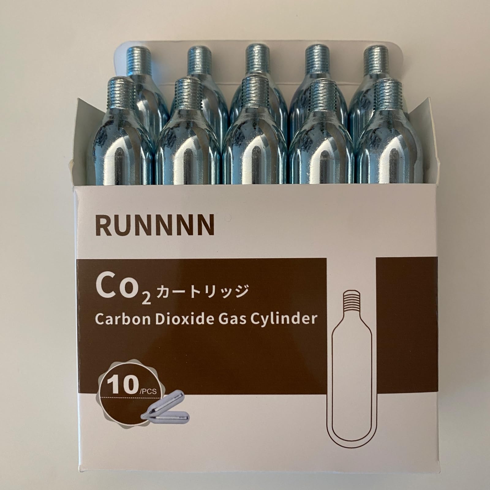 Amazon | RUNNNN エスプレッソマシン用 CO2ボンベ 16g ねじ付き 食品 
