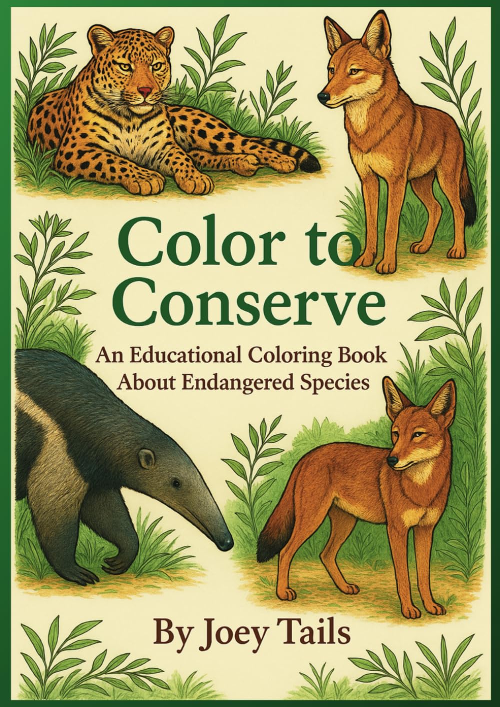 Color to Conserve: An Educational Coloring Book About Endangered Species for Teens and Adults