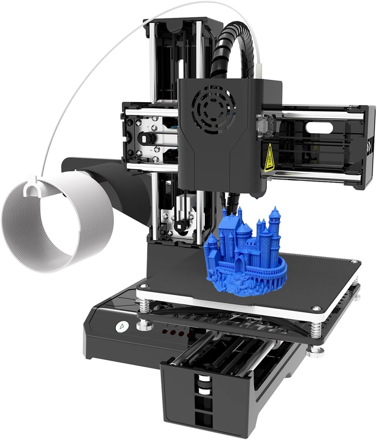 Graflsoa 3D Printer Mini Desktop Printing Machine for Kids 100x100x100mm Print Size Removable Platform One-Key Printing with TF Card PLA Sample Filament for Beginners Household Education