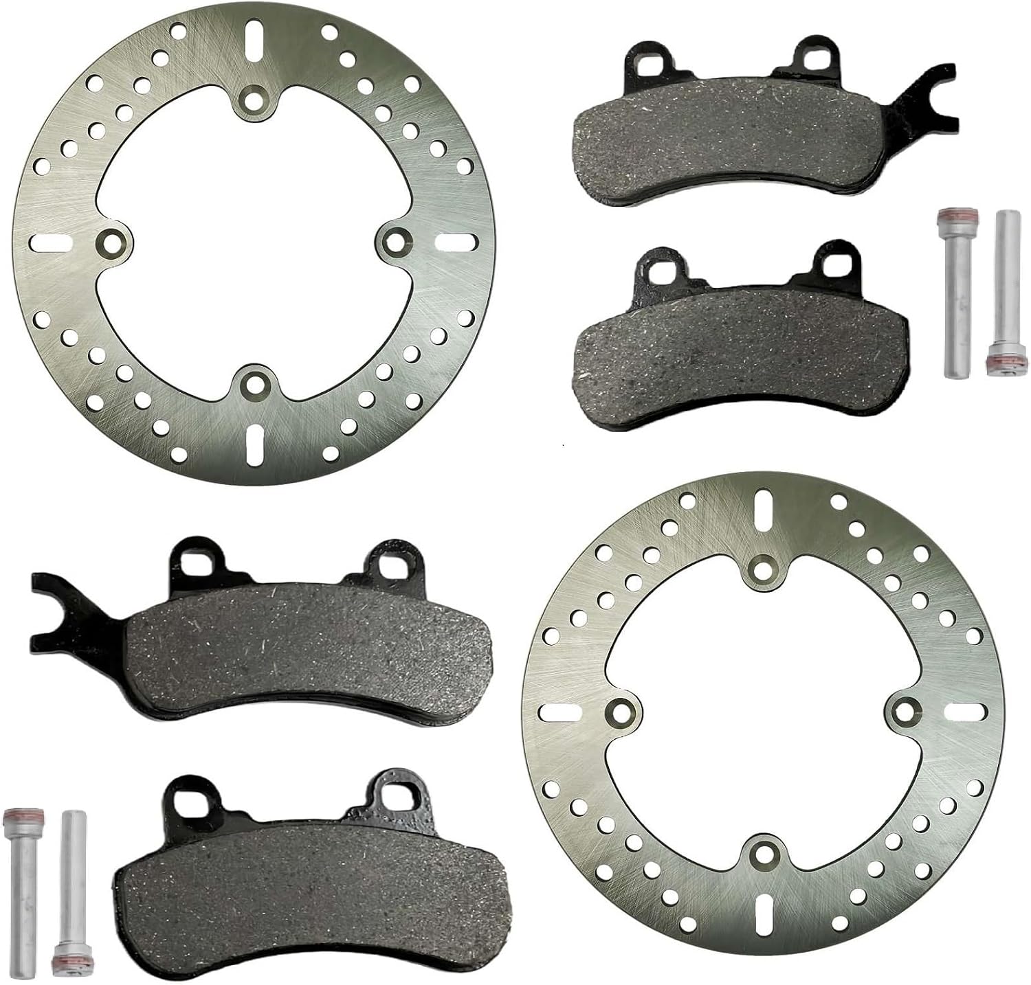 2PCS Front Brake Disc Rotor W/Brake Pads Kit 705601511 715900379 715900380 Fits for Can-Am