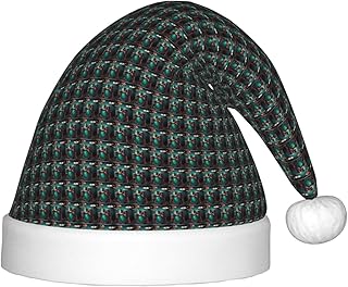 Coole Trommelset Druck Weihnachtsmütze für Kinder Urlaub Xmas Cap Festlich Neujahr Party Zubehör
