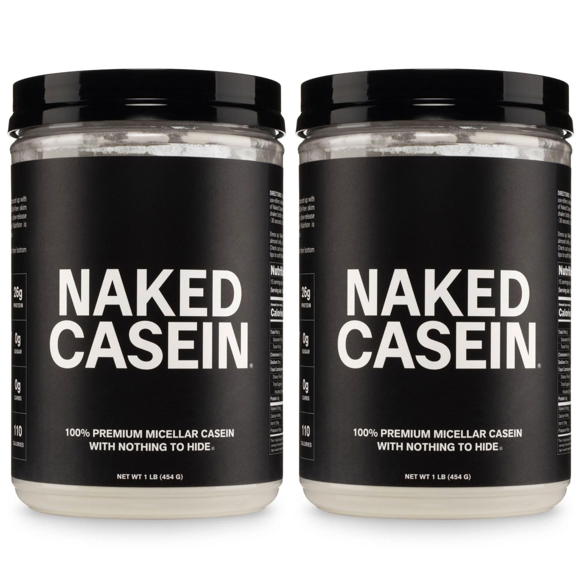 NAKED Casein - 1Lb Micellar Casein Protein - Bulk, Zero Carb, NSF Certified, GMO-Free, Gluten Free, Soy Free, Preservative Free - Stimulate Muscle Growth - Enhance Recovery - 15 Servings — Amazon image 14