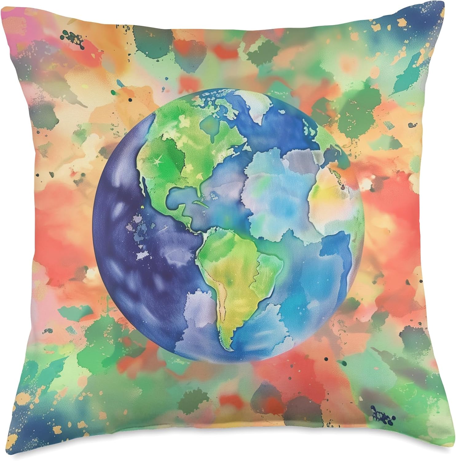Gifts For Someone Who Loves Traveling Colorful Suitcases Throw Pillow