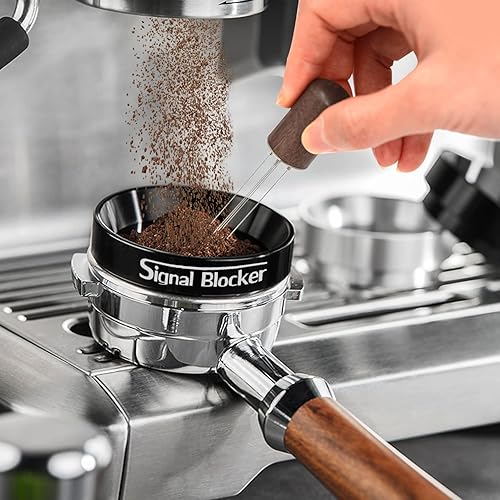 Miniatura 6 de Embudo dosificador de café expreso de 2.126 in embudo dosificador de café para Breville  Embudo portafiltro de 2.126 in Anillo dosificador de café