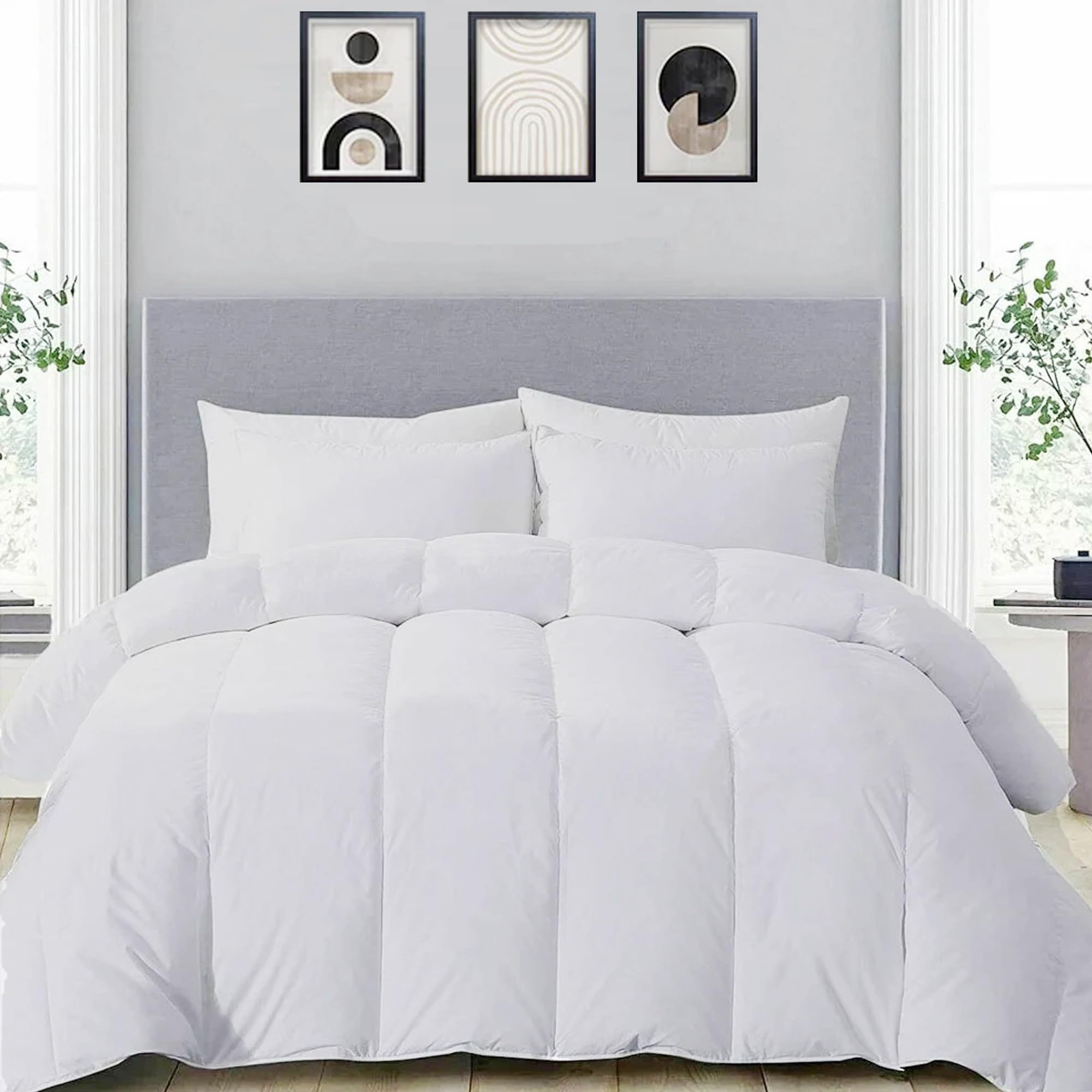 MH Home Single Duvet 13.5 Tog All Season Comforter, Lightweight Skin Friendly Quilt, Down Alternative Ultra-Soft Plush Breathable Duvet (13.5 Tog, Single)