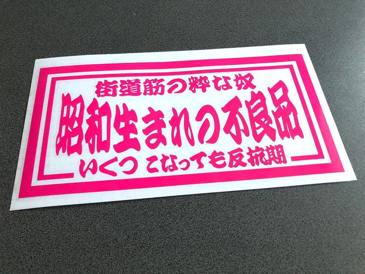 Amazon.co.jp: 生まれの不良品 大型ナンバーサイズ 特大 ステッカー 