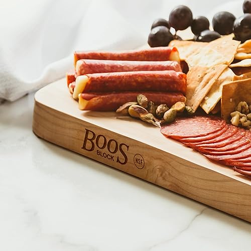 Miniatura 9 de Tabla de corte John Boos Chop-N-Slice de 12 x 8 x 1 pulg, junta de corte profunda