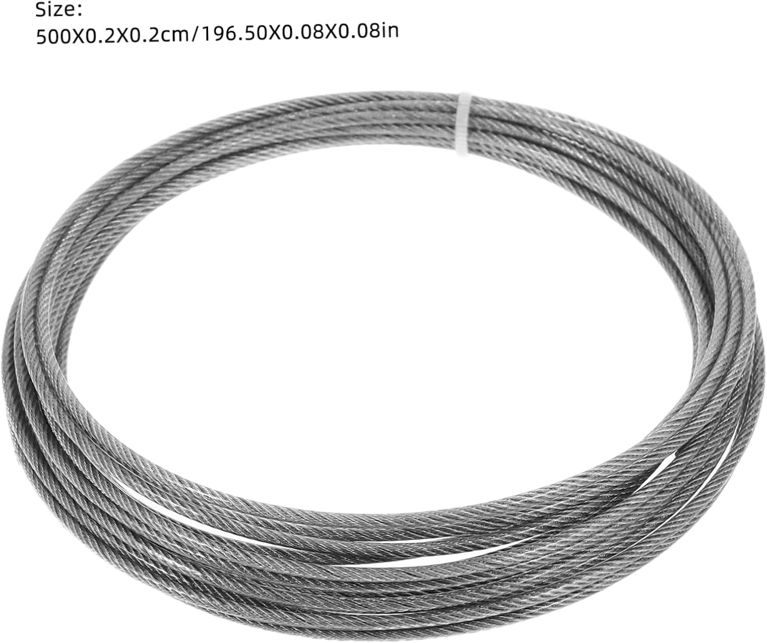VILLCASE 1set Stainless Steel Wire Rope Outdoor Windproof Clothesline Laundry Line for Hanging Clothes