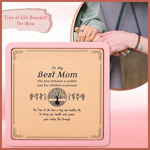 Miniatura 2 de Sensi Blue Thank You Retirement Gifts for Mom, Graduation Gifts for Niece Sister Friend, Healing Bracelet Sympathy Gifts for Loss Of Loved One, Get