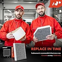 Vista 7 de A-Premium Filtro de aire de cabina de 2 piezas con carbón activado compatible con Chevy, Buick, Oldsmobile, Pontiac y Saturn - Uplander 05-09