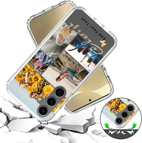 Vista 57 de Funda transparente 3 en 1 diseñada para teléfono Galaxy S21, Plus/Ultra/FE 5G Samsung, capas protectoras híbridas [protector de pantalla] Borrar 05