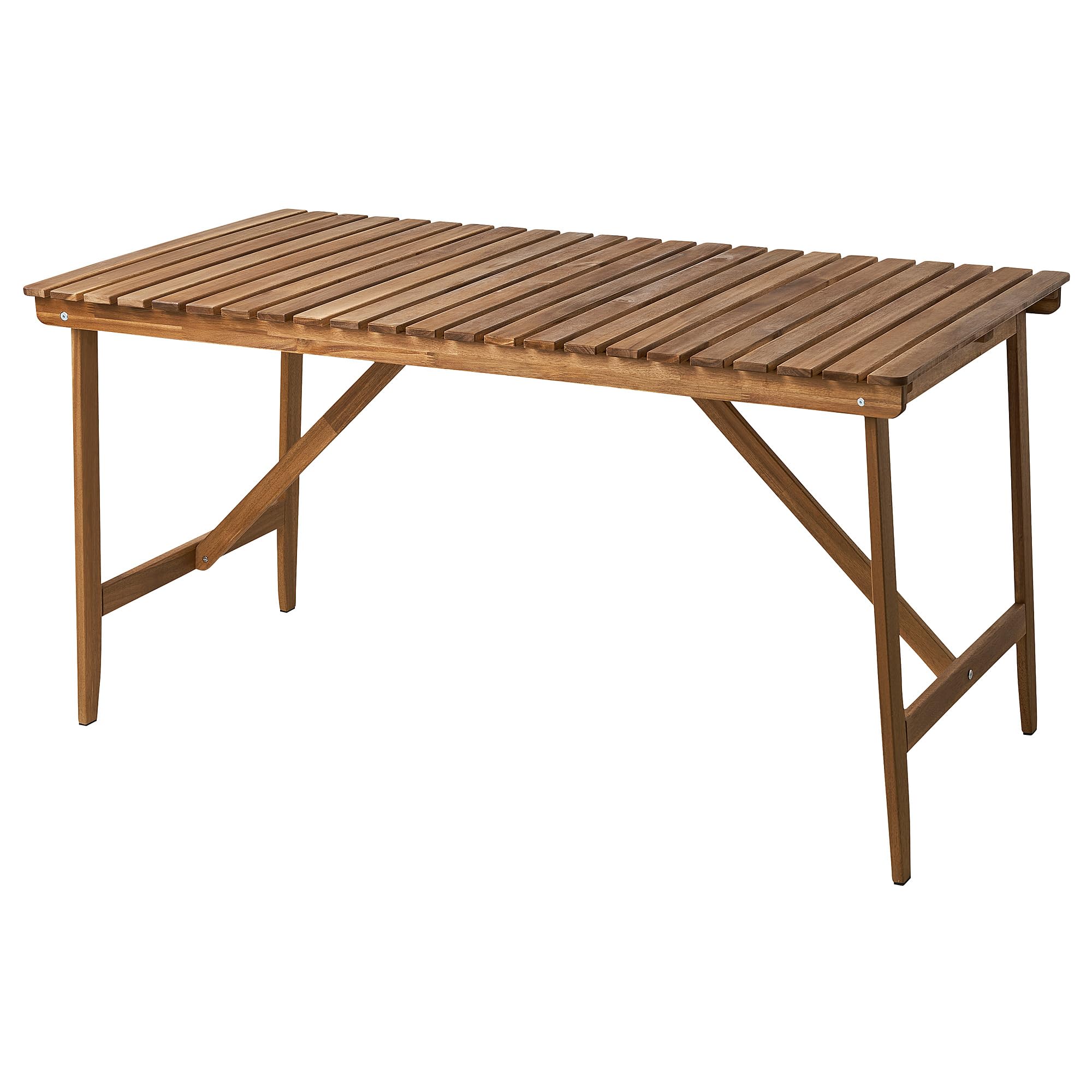 Table d'extérieur ASKHOLMEN marron pour de grands repas conviviaux sur la terrasse