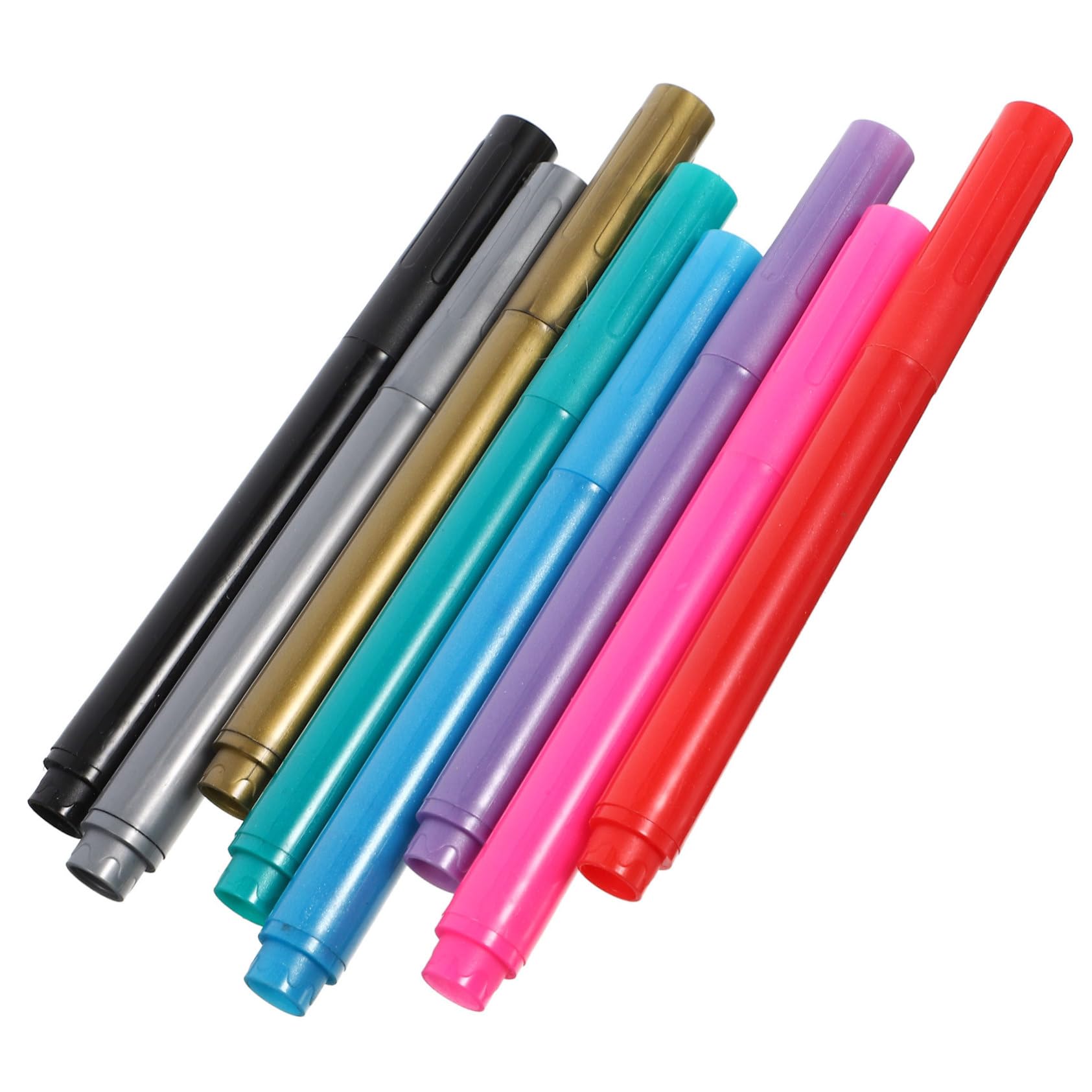 MUCKLILY 3sets Wine Glass Markers Set Washable Chalkboard Markers for Glasses Shimmer Glitter Pens 8pcs*3