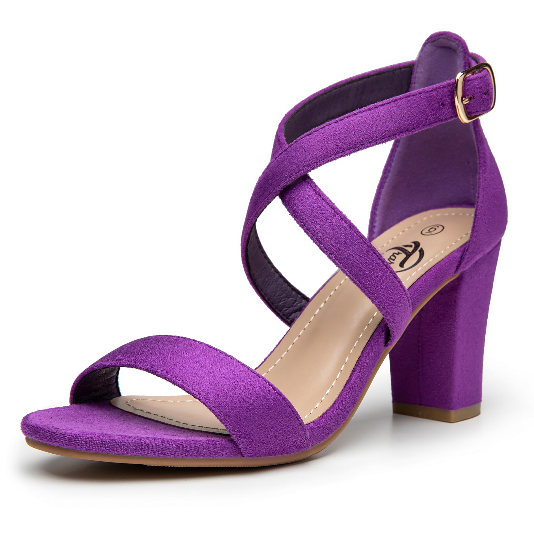 Trary Heels for Women, Chunky Block Women Shoes for Bride