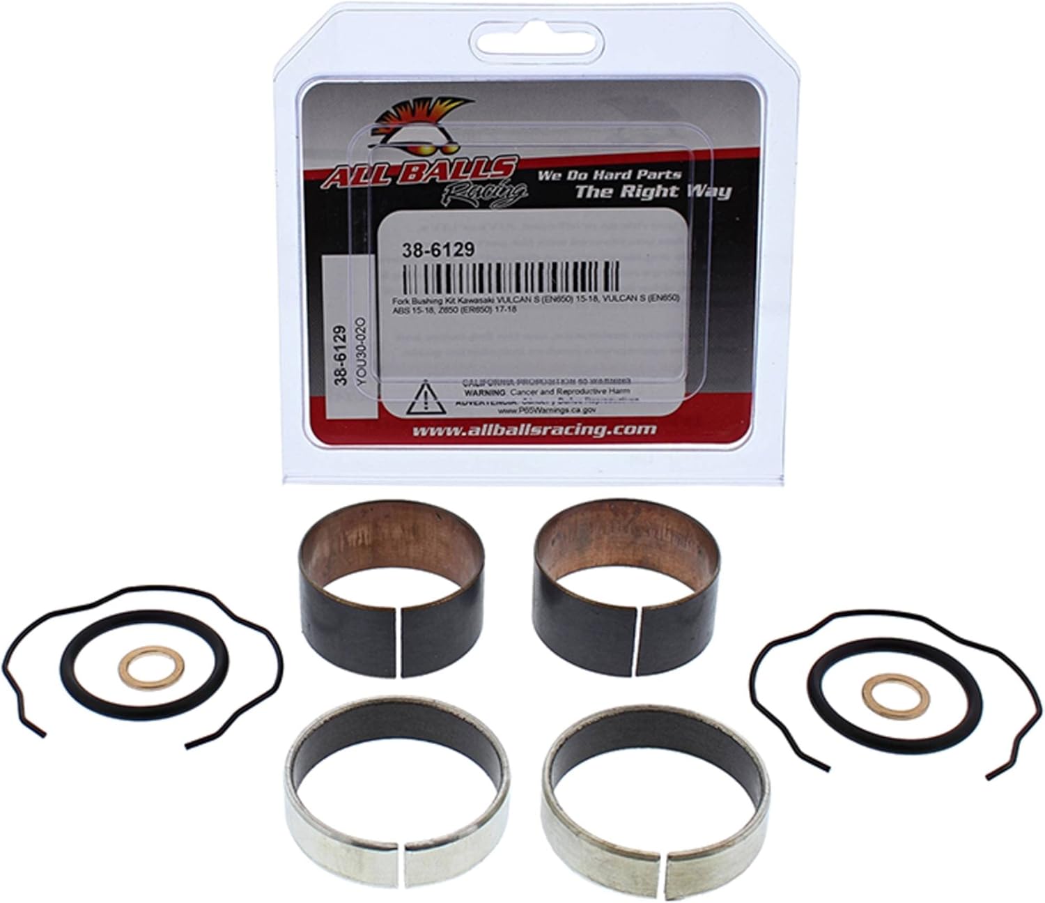 All Balls Fork Bushing Kit 38-6129 for Kawasaki Vulcan S (EN650), Multi
