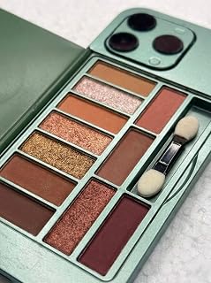 KRIVIDH Portable Eyeshadow Makeup Palette with Mirror & Applicator – Multi-Color Eye Shadow Kit, Travel-Friendly Compact C... Price In India