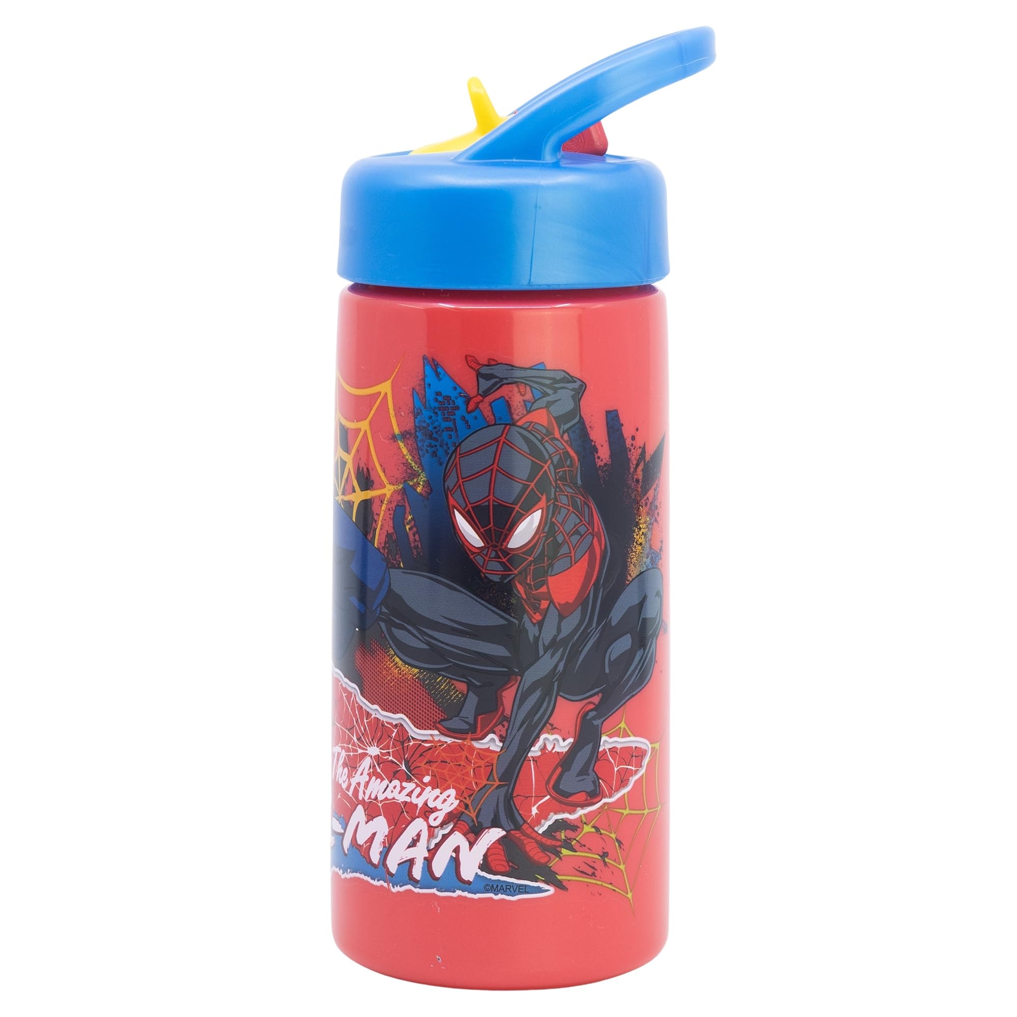 Stor Pokemon Sports Water Bottle with Straw and Handle 410ml - BPA Free Kids Reusable Bottle for School Sports and Outdoor Activities