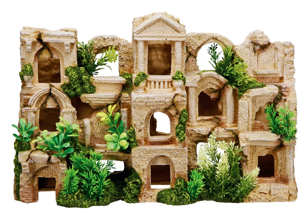 Nobby Decoración para Acuario, diseño de columnas Antiguas con Plantas, 42 x 12 x 27,5 cm